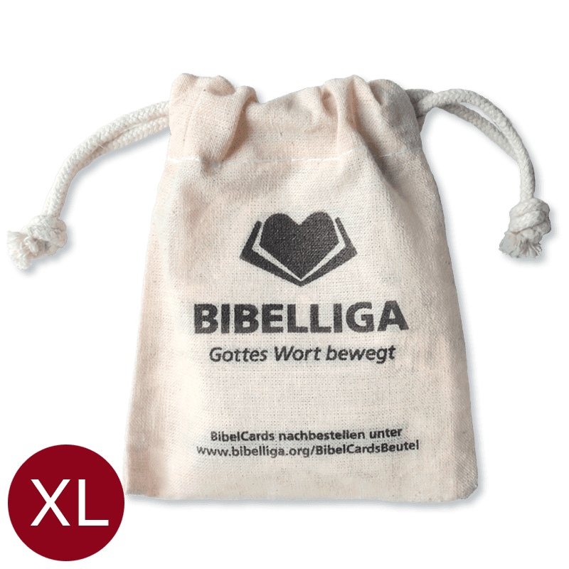 BibelCards-Beutel mit Kärtchengröße XL: Ein Säckchen voller Bibelverse