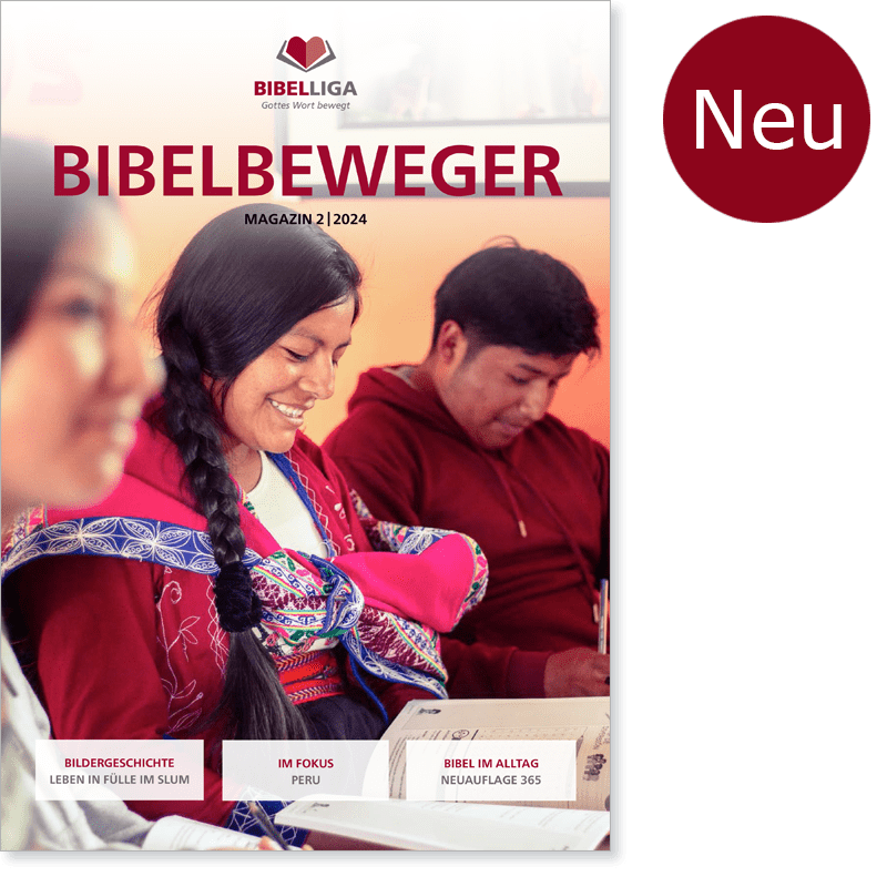 Titelbild des "Bibelbeweger"-Magazins 2/24: Berichte unserer weltweiten Arbeit und mutmachende Impulse. NEU
